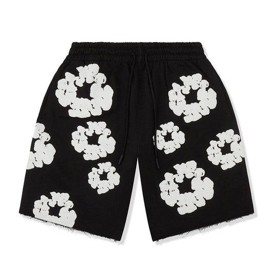 Denim shorts black