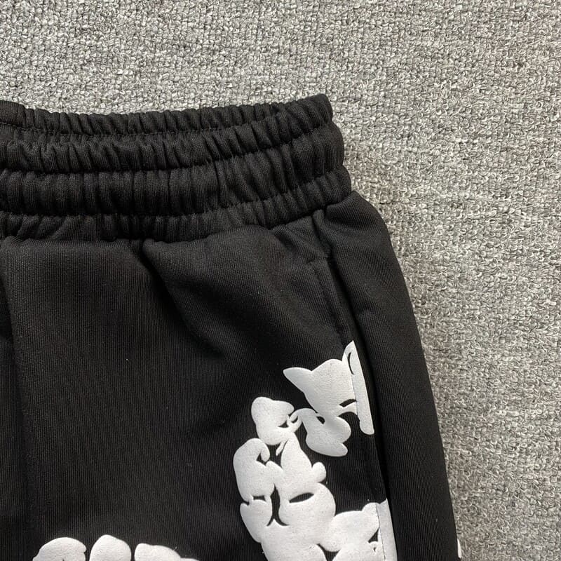 Denim shorts black